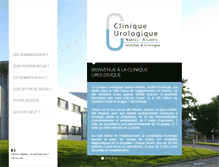 Tablet Screenshot of clinique-urologique-nantes.fr